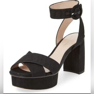 Stuart Weitzman Carmina Platform Sandals in Black - Size 7.5
